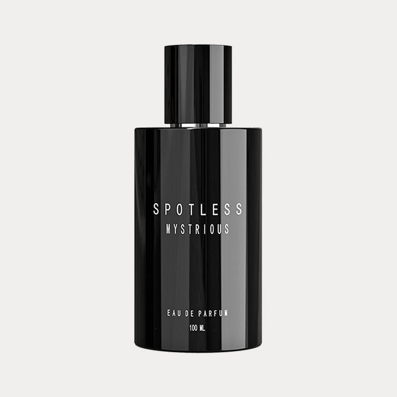 Matte black 100m perfume bottle
