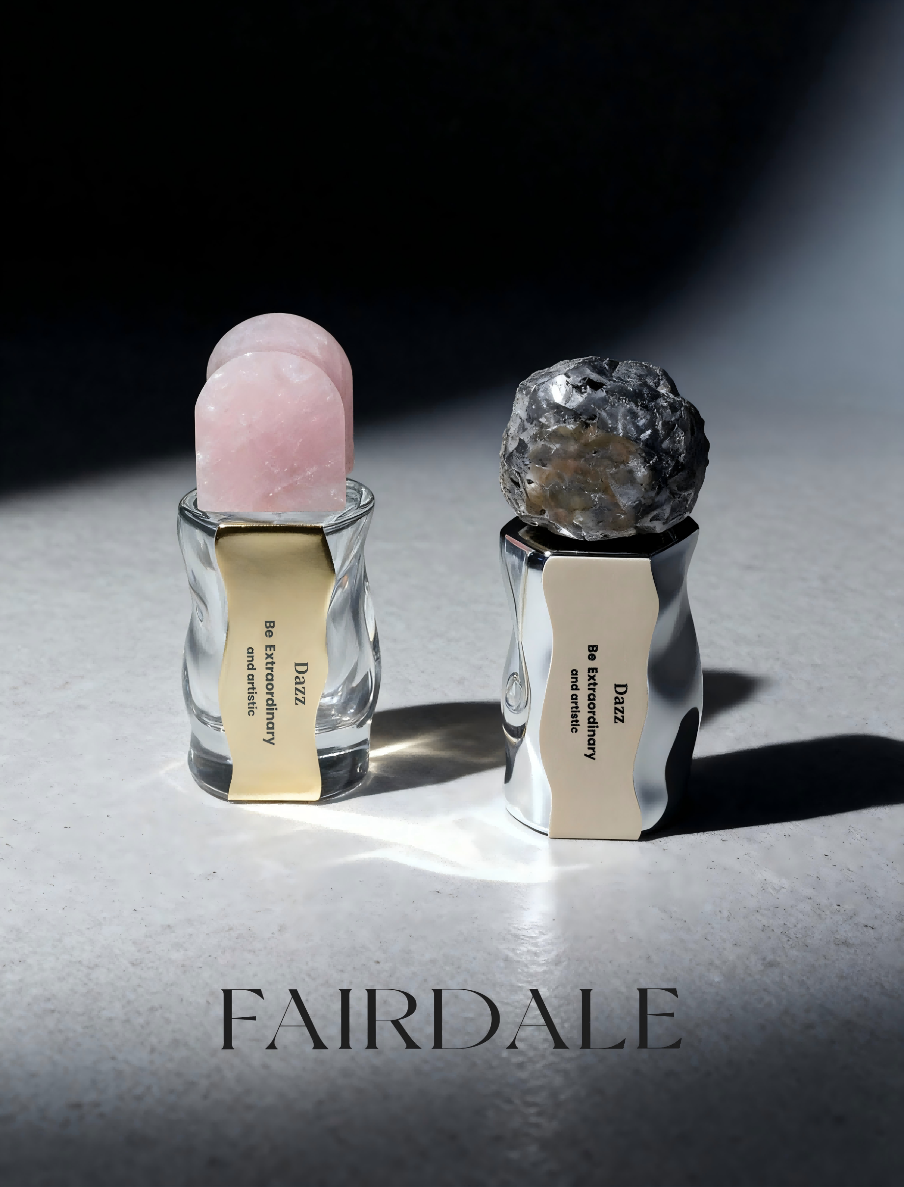 Raw Stone-Covered Perfume Bottle Packaging Materials | Fairdale