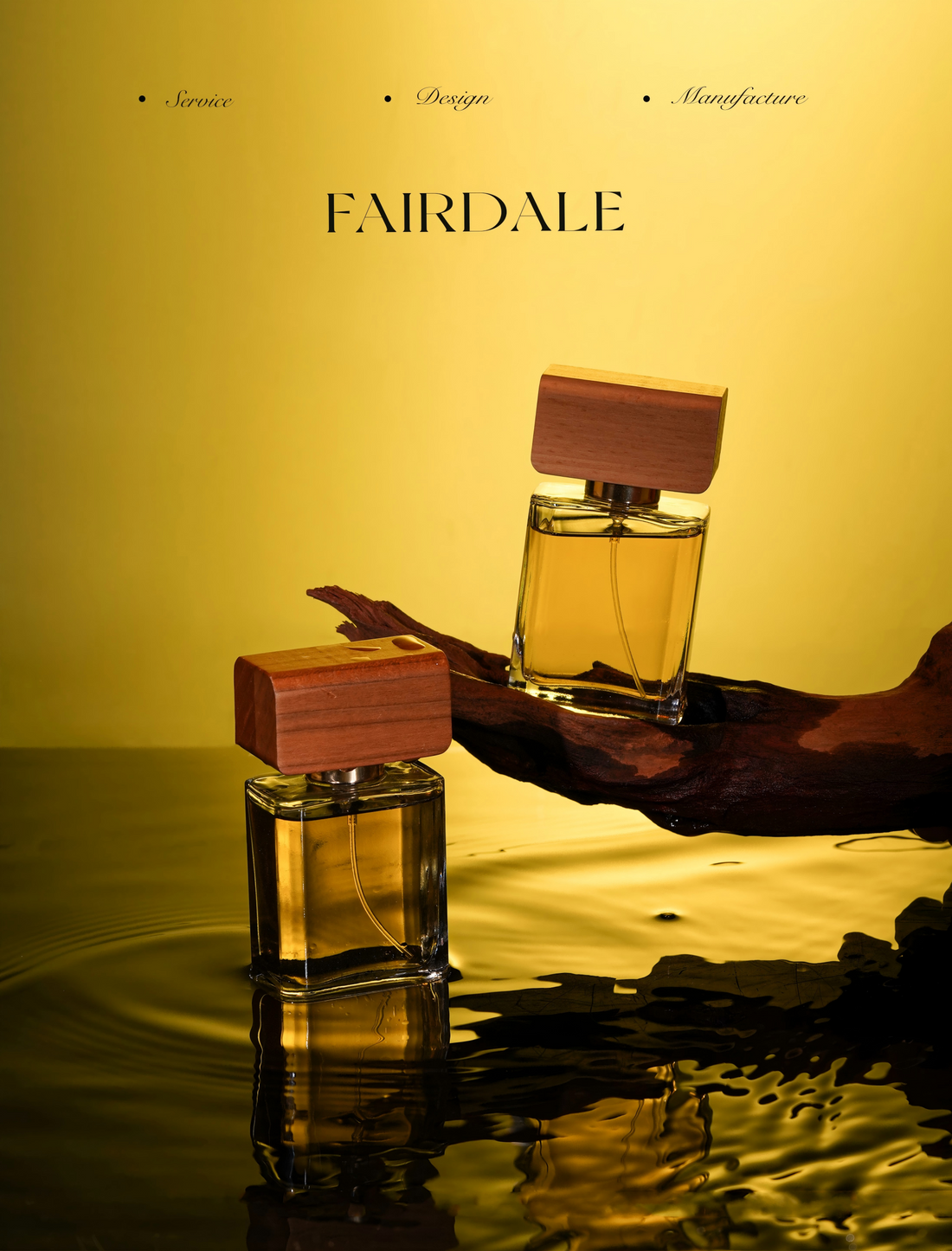 Wooden perfume packages