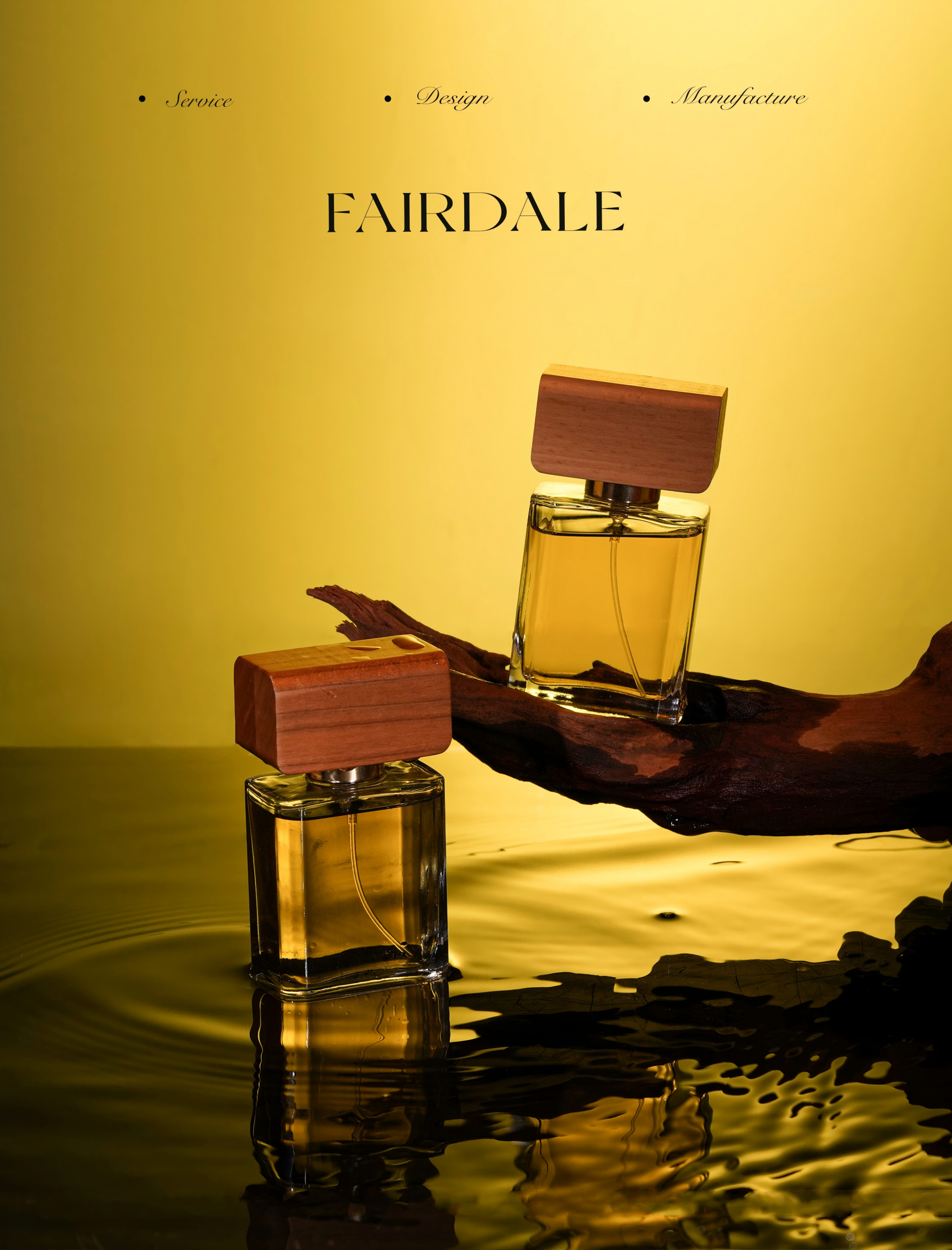 Wooden perfume packages