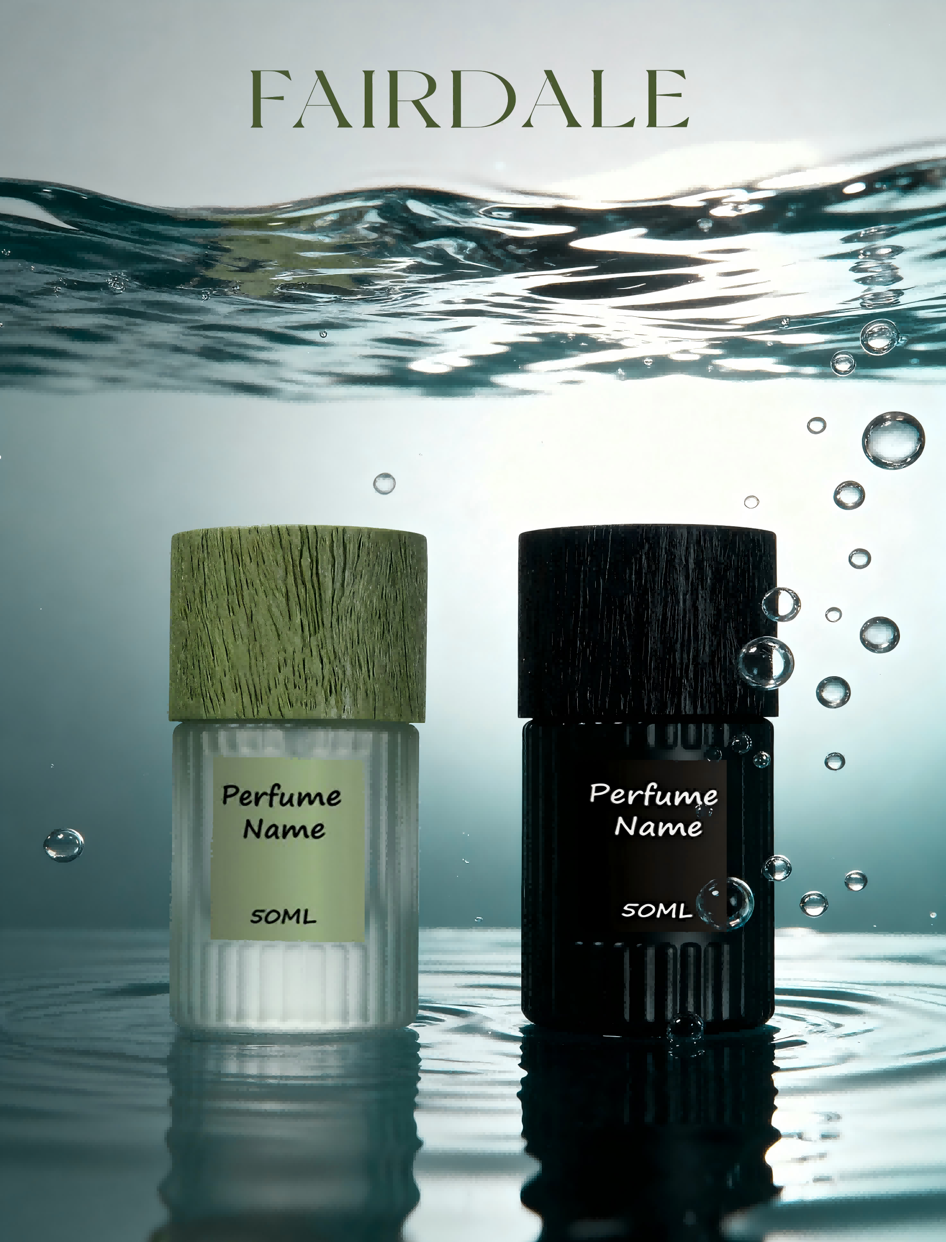 Premium wooden-capped perfume bottle packaging materials｜Fairdale