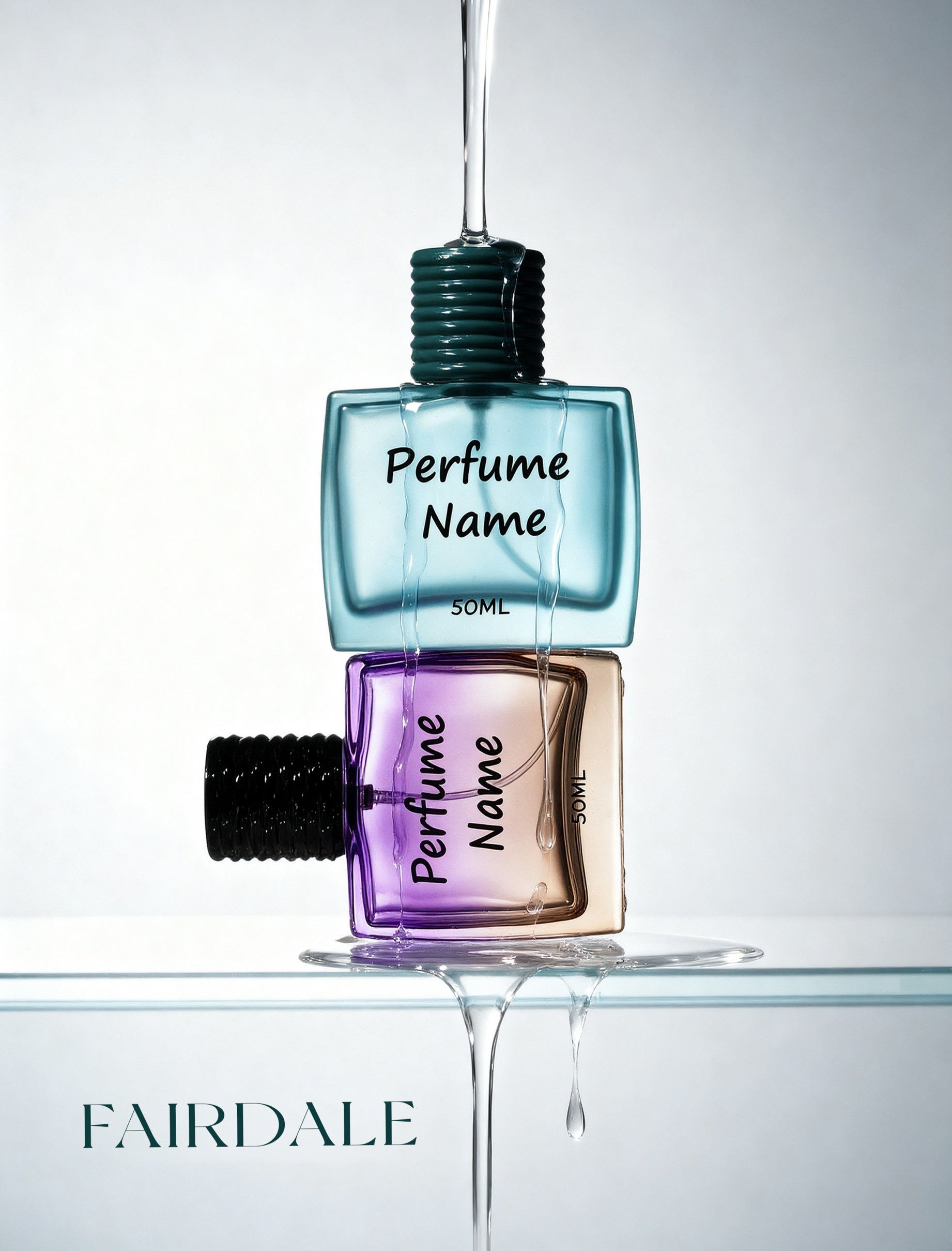 Elegant and minimalist perfume packaging | Fairdale