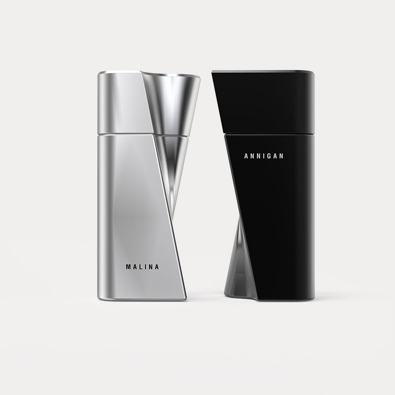 银色和黑色纯色 50ml 香水瓶